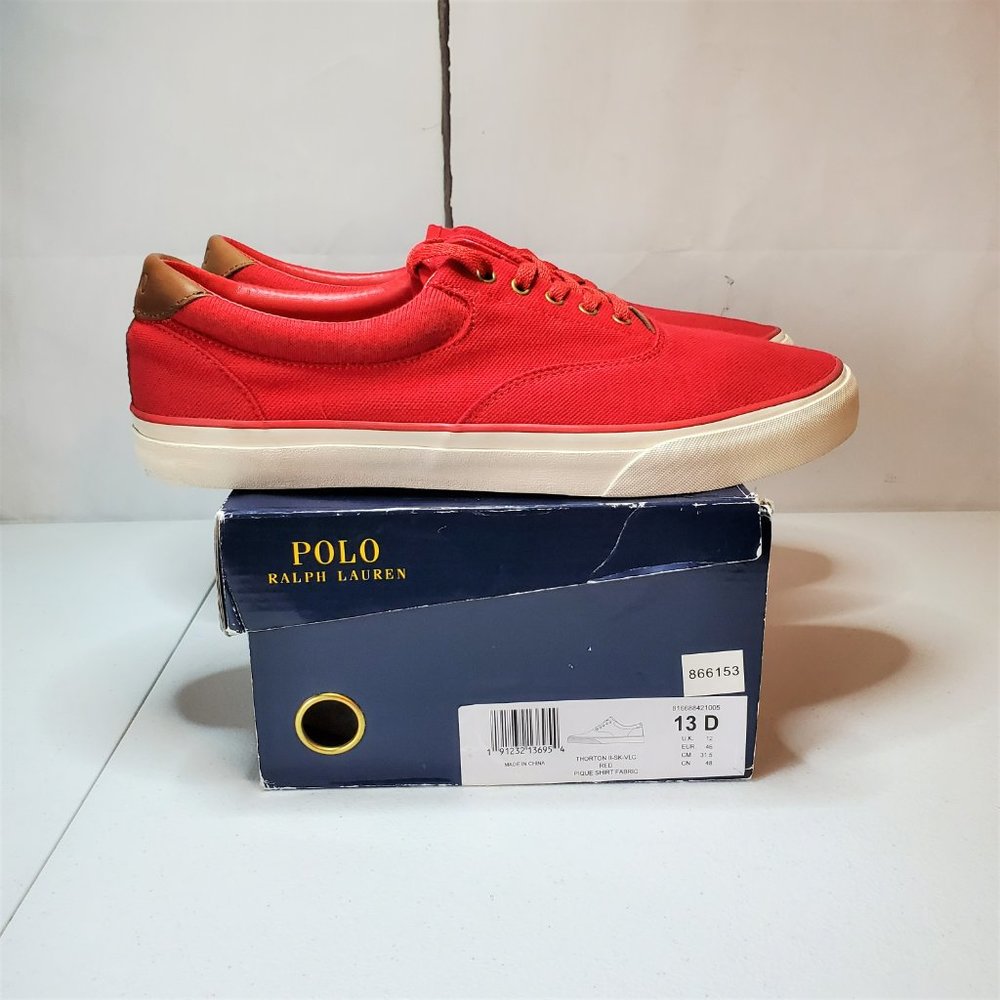 *SOLD* Polo Ralph Lauren Thorton II Canvas Sneakers 13 - Picture 12 of 12